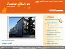 Tablet Screenshot of apalainmaculadalcorcon.com